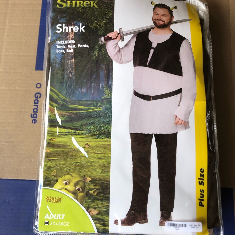 Shrek Adult & Child Halloween Costume,plus size XXL